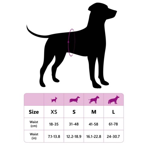 JEDNORAZOWY PAMPERS DLA PSÓW SAMCÓW 30 SZT. BIAŁY L