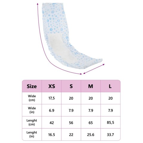 JEDNORAZOWY PAMPERS DLA PSÓW SAMCÓW 50 SZT. BIAŁY L