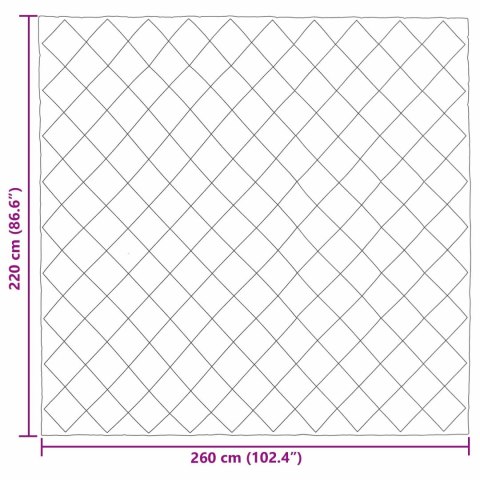 LETNI KOŁDRA CZARNY I TAUPE 220X260CM MIKROFIBRA