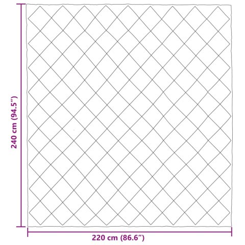 KOŁDRA NA CAŁY ROK ANTRACYT I TAUPE 220X240CM MIKROFIBRA