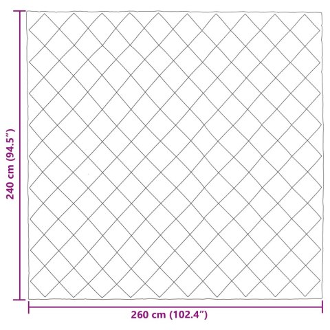 KOŁDRA NA CAŁY ROK CIEMNOSZARY 240X260CM MIKROFIBRA