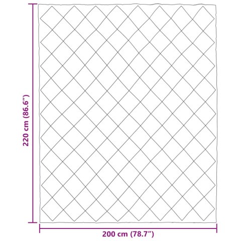 KOŁDRA NA CAŁY ROK CZARNY I ANTRACYT 220X200CM MIKROFIBRA