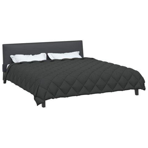 ZIMOWA KOŁDRA ANTRACYT 200X200CM MIKROFIBRA