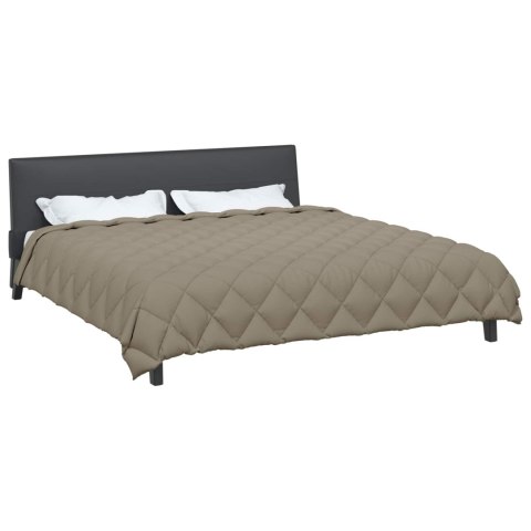 ZIMOWA KOŁDRA JASNOSZARY 200X200CM MIKROFIBRA