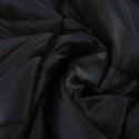 KOŁDRA NA CAŁY ROK CZARNY 200X135CM SATYNA I MIKROFIBRA