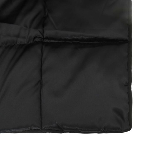 KOŁDRA NA CAŁY ROK CZARNY 200X135CM SATYNA I MIKROFIBRA