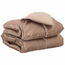 KOŁDRA NA CAŁY ROK ZŁOTY 220X135CM SATYNA I MIKROFIBRA