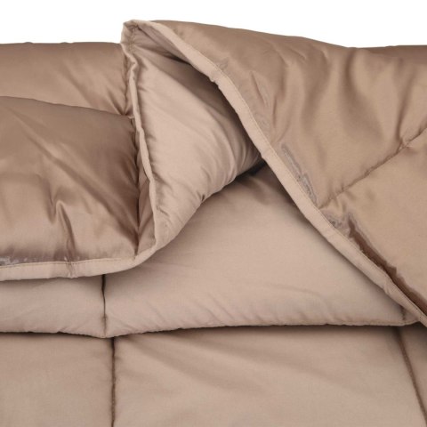 KOŁDRA NA CAŁY ROK ZŁOTY 220X155CM SATYNA I MIKROFIBRA