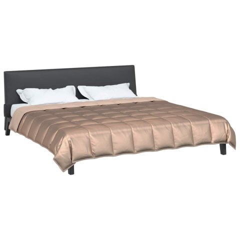 LETNI KOŁDRA ZŁOTY 240X200CM SATYNA I MIKROFIBRA