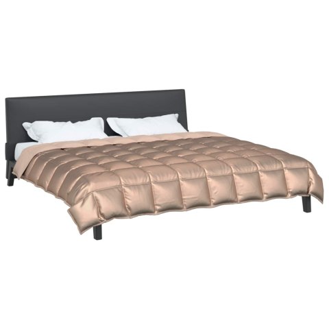 ZIMOWA KOŁDRA ZŁOTY 240X200CM SATYNA I MIKROFIBRA