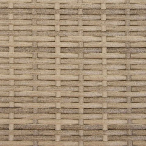 ŁAWKA Z PODUSZKĄ BEŻOWY I KREMOWY 115X65X72CM RATTAN