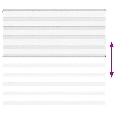 ROLETA ZEBRA BIAŁA SZEROKOŚĆ TKANINY 150,9CM POLIESTER