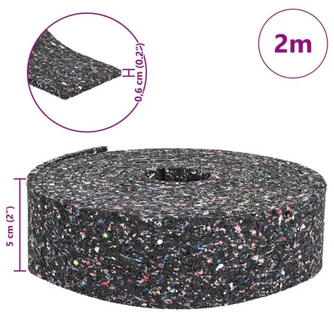 ROLKA GUMOWA CZARNY 200X5X0,6CM GUMA