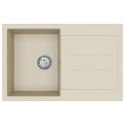 ZLEW BEŻOWY 780X500MM 80% KWARC I 20% ŻYWICA