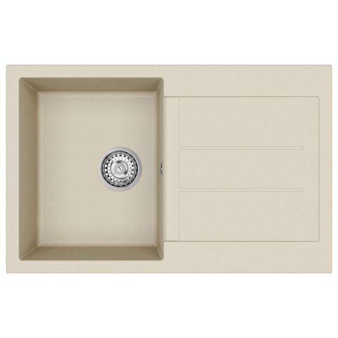 ZLEW BEŻOWY 780X500MM 80% KWARC I 20% ŻYWICA