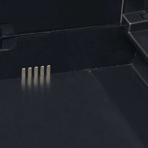 SZAFA OGRODOWA Z 3 PÓŁKAMI CZARNA