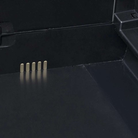 SZAFA OGRODOWA Z 3 PÓŁKAMI CZARNO-SZARA