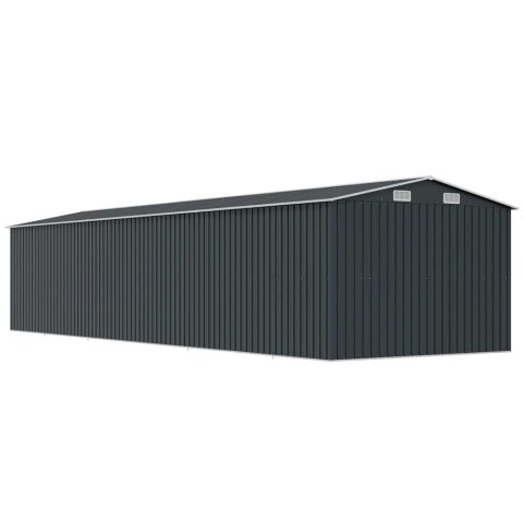 SZOPA OGRODOWA ANTRACYT 257X779X181CM STAL GALWANIZOWANA