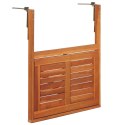 WISZĄCY STOLIK BALKONOWY 64,5X44X80CM LITE DREWNO AKACJOWE
