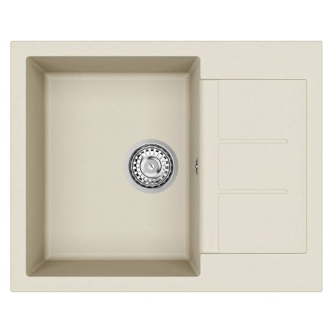 ZLEW BEŻOWY 620X500MM 80% KWARC I 20% ŻYWICA