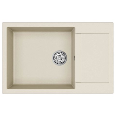 ZLEW BEŻOWY 780X500MM 80% KWARC I 20% ŻYWICA