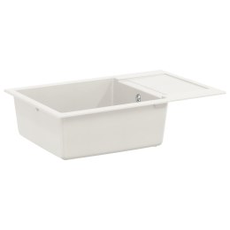 ZLEW BIAŁY 780X500MM 80% KWARC I 20% ŻYWICA