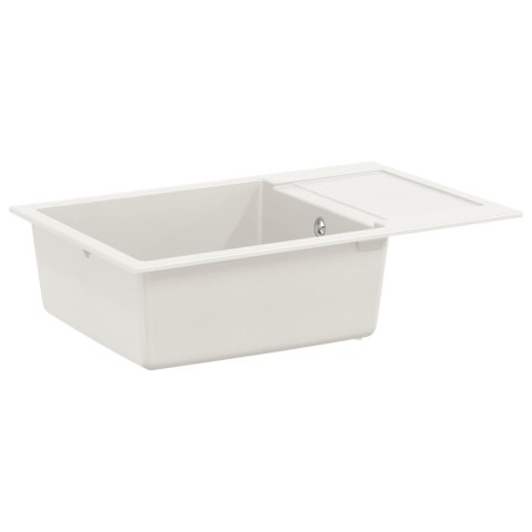 ZLEW BIAŁY 780X500MM 80% KWARC I 20% ŻYWICA