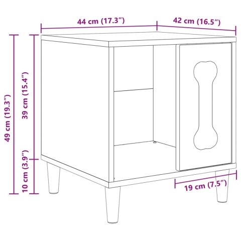 DOMEK DLA PSÓW BETONOWY 44X42X49CM