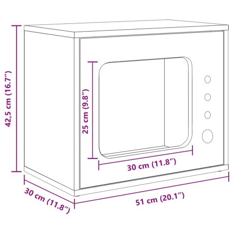 KOTY DOM BETONOWY 51X30X42CM
