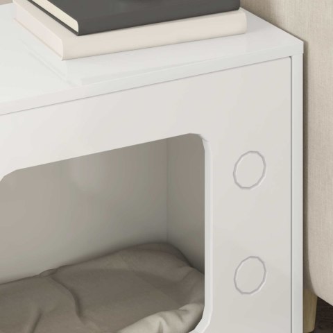 KOTY DOM BŁYSZCZĄCA BIEL 51X30X52CM