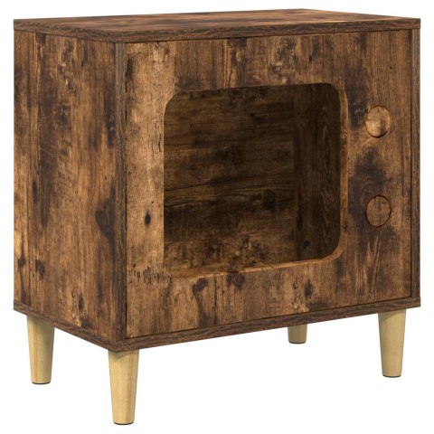 KOTY DOM DĄB WĘDZONY 51X30X52CM