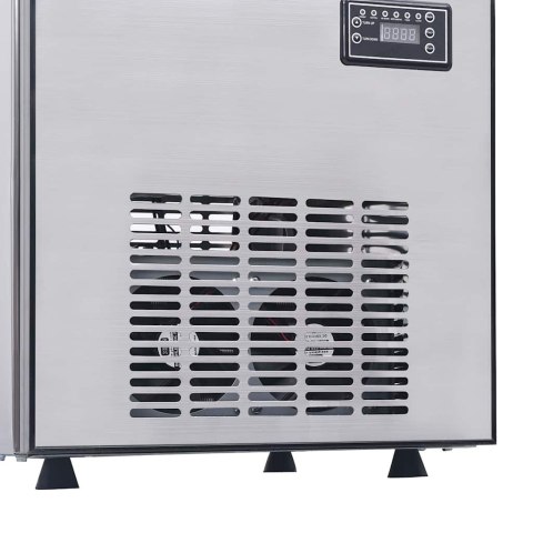 PRODUCENT KOSTEK LODU SREBRNY 43X40X71CM STAL NIERDZEWNA