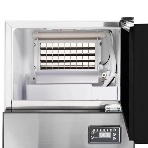 PRODUCENT KOSTEK LODU SREBRNY 43X40X71CM STAL NIERDZEWNA