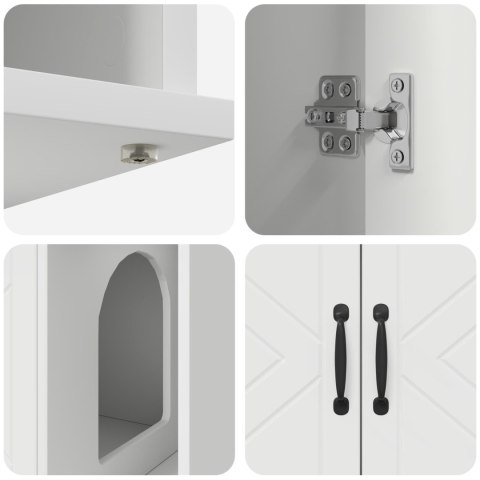 KOTY DOM BIAŁY 85X55X50CM