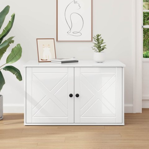 KOTY DOM BŁYSZCZĄCA BIEL 85X55X50CM