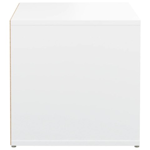 PUF Z SZUFLADĄ BIAŁY 40,5X40X40CM