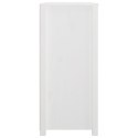 KOMODA,BIAŁY 100X40X90CM LITE DREWNO SOSNOWE