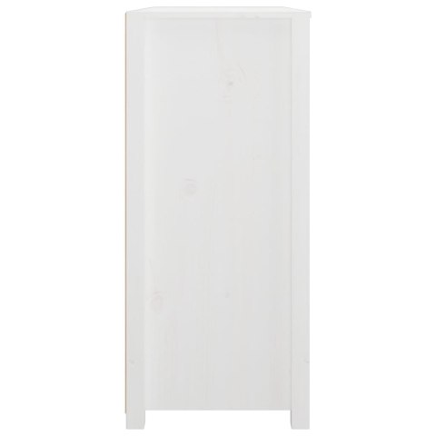KOMODA,BIAŁY 100X40X90CM LITE DREWNO SOSNOWE