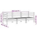 OGRODOWA SOFA 3-OSOBOWA LITE DREWNO SOSNOWE