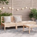 OGRODOWA SOFA 3-OSOBOWA LITE DREWNO SOSNOWE