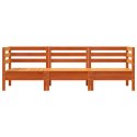 OGRODOWA SOFA 3-OSOBOWA WOSKOWY BRĄZ LITE DREWNO SOSNOWE
