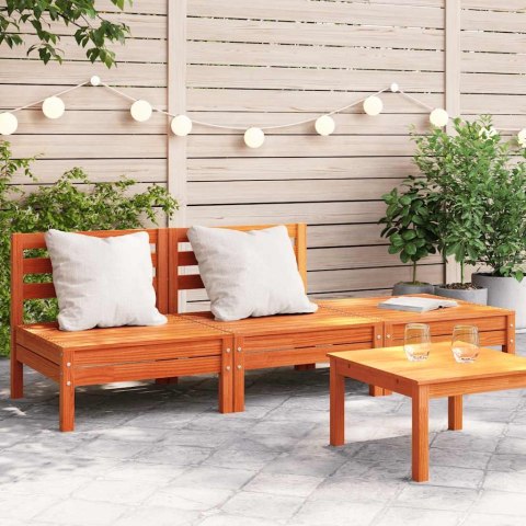 OGRODOWA SOFA 3-OSOBOWA WOSKOWY BRĄZ LITE DREWNO SOSNOWE