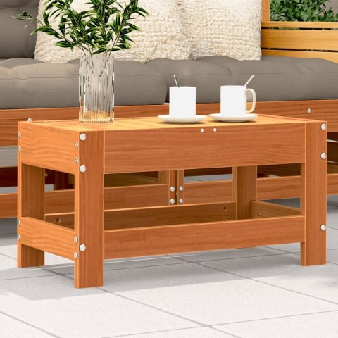 PODNÓŻEK OGRODOWY WOSKOWY BRĄZ 62X30X32CM DREWNO SOSNOWE