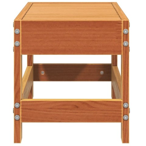 PODNÓŻEK OGRODOWY WOSKOWY BRĄZ 62X30X32CM DREWNO SOSNOWE