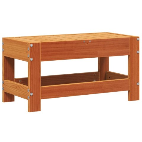 PODNÓŻEK OGRODOWY WOSKOWY BRĄZ 62X30X32CM DREWNO SOSNOWE