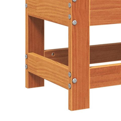 PODNÓŻEK OGRODOWY WOSKOWY BRĄZ 62X30X32CM DREWNO SOSNOWE