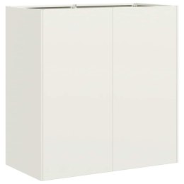 DONICA OGRODOWA BIAŁA 80X40X80CM STAL WALCOWANA NA ZIMNO