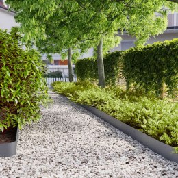 OBRZEŻA TRAWNIKOWE 10 SZT. ANTRACYT STAL WALCOWANA NA ZIMNO