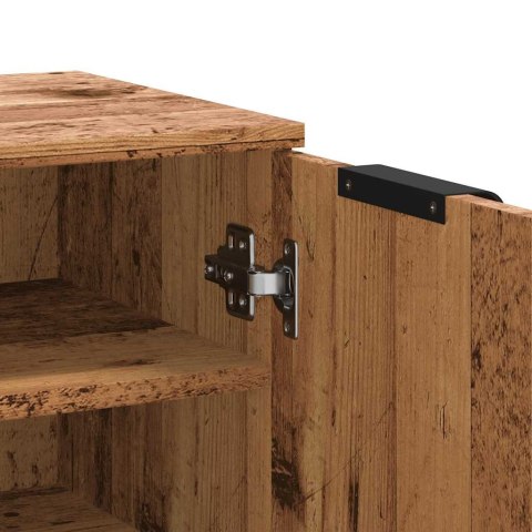 SZAFKA NA BUTY STARE DREWNO 59X35X100,5CM