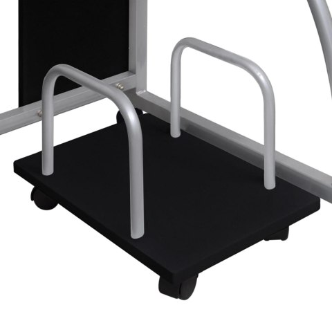 BIURKO KOMPUTEROWE CZARNE 110X52X88,5CM